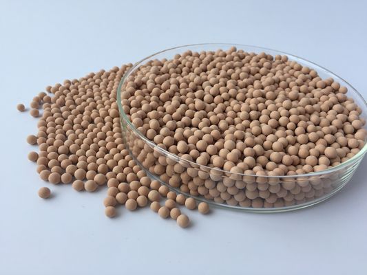 kwaliteit  3 - 5mm 4A Molecular Sieve Desiccant Granular With High Crush Strength Fabriek